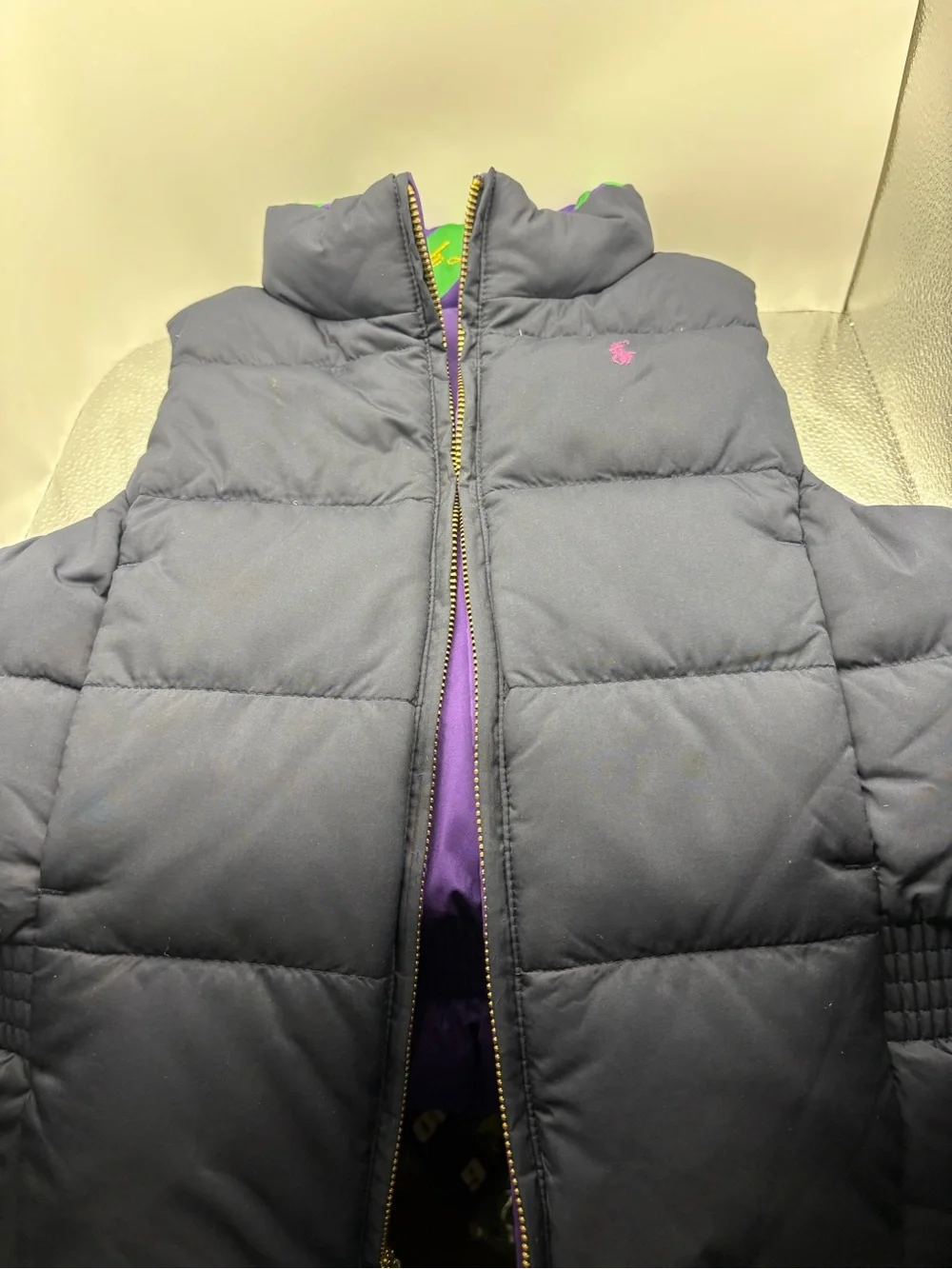 Ralph Lauren Purple Puffer Vest